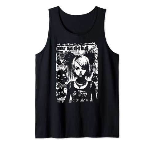 80's Punk Trad Goth Photocopy Fanzine Flyer Art Version 2 Camiseta sin Mangas