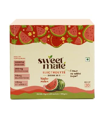 Image of Electrolyte Watermelon Flavor | 20 Sachets | No Sugar | Daily Hydration Support with Electrolytes | Workout Recovery & Travel Ready