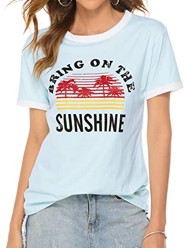 Nlife Bring On The Sunshine Graphic Long Sleeves Tees Blouses For Women Tops Sweaters For Women #TOP2