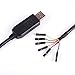 Suamdoen USB to TTL UART Serial 5V 3.3V Adapter Converter Cable 4 Pin 0.1 inch Pitch Female Socket TTL-232r-RPI Debug Cable with FT232RL Chip (Logic 3.3v Level)