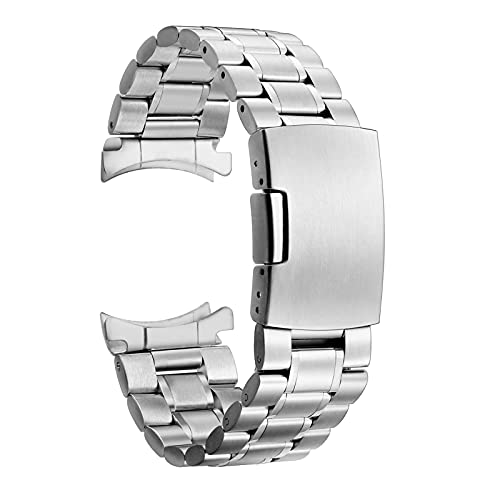 Bracelet montre 22mm acier inoxydable de qualité maillons argentés