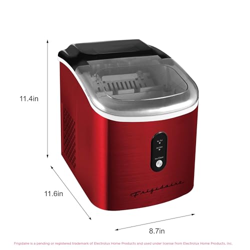 Frigidaire EFIC103 Ice Maker Machine Heavy Duty, 26lb Ice per Day, Red Stainless Steel - image 6