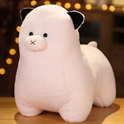 Peluche Alpaga Jouet de Lama en Peluche, Poupée Lama en Peluche Douce Jouet en Peluche Mignon, Animaux en Peluche Coussins Décoratifs pour Filles Femme, Anniversaire Nouvel An Cadeau, Rose, 15,7 Pouce Cover