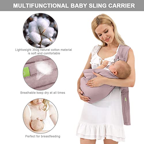 Shsyue Baby Carrier-Baby Wraps Carrier-Baby Sling,Soft Adjustable Ring Slings For Newborns Infants thumb #2