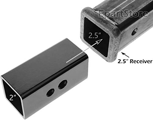 Image of 2.5 inch to 2 inch Trailer Hitch Receiver Adapter Sleeve