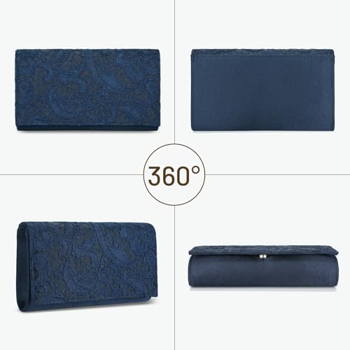 Image of UBORSE Lace Clutch Purses for Women Evening Bag Elegant Envelope Formal Crossbody Shoulder Bag