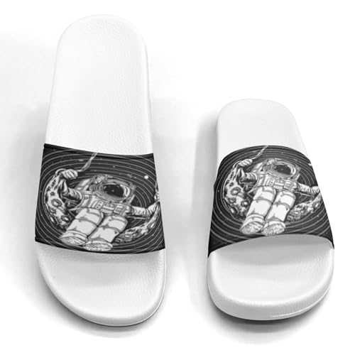Astronaut Space Colorful Design Slippers Sandals for Women Men Casual Athletic Sandals Pool Shower Indoor Outdoor Slide Slippers4