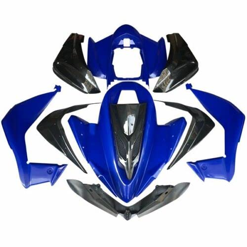 HMParts Set de plástico azul – negro Tipo 3 Carenado para Quad ATV 150-250cc u.a Jingling Bashan