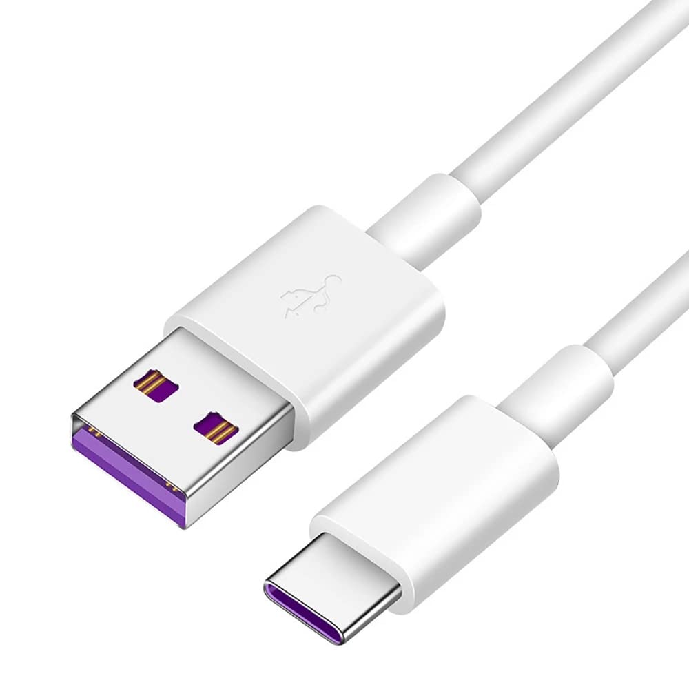 Dolphin Type C Charger Cable 1 Meter Length, USB A to USB C with Fast Charging and Fast Data Transfer, White Color Compatible for All Android Mobiles and Tablets