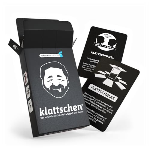 DENKRIESEN - klattschen® - Trinkspiel - Das wahrscheinlich Beste Trinkspiel Aller Zeiten - Partyspiel - Kartenspiel - Spieleabend - Saufspiel - Perfekt zum Jungesellenabschied 1 DENKRIESEN - klattschen® - Trinkspiel - Das wahrscheinlich Beste Trinkspiel Aller Zeiten - Partyspiel - Kartenspiel - Spieleabend - Saufspiel - Perfekt zum Jungesellenabschied