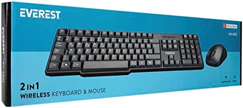 Everest KM-6852 Siyah Usb Kablosuz Combo Q Standart Klavye + Mouse Set - Görsel 7