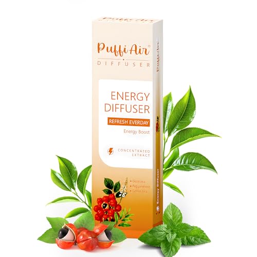 PUFFIAIR Botanical Fragrance Stick Guarana Green Tea & Mint Plant-Based Natural Aroma Portable Non-Electric Scent Accessory