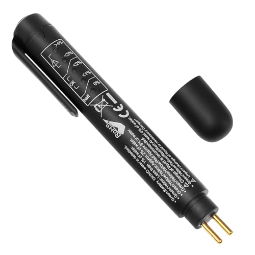 Ywdiml Car Brake Fluid Liquid Tester Pen, Vehicle Fluid Liquid Oil Moisture Analyzer with 5 Led Indicators, Automotive Diagnostic Testing Tool...