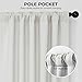 HPD Half Price Drapes - Faux Linen Curtains for Living Room (1 Panel) - 50W X 120L - Textured Room Darkening Curtains for Bedroom 120 Inches Long - Drapes for Home Decor, Birch