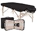 EARTHLITE Premium Portable Massage Table Package SPIRIT - Spa-Level Comfort, Deluxe Cushioning incl. Flex-Rest Face Cradle & Strata Face Pillow, Carry Case (30/32" x 73") - Made in USA, Black
