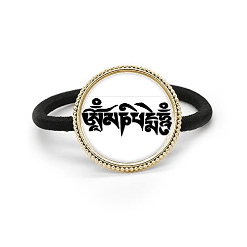 Tocado de goma de plata de metal con acabado de personaje de la cultura