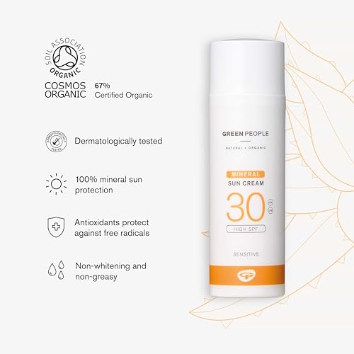 Green People Mineral Sun Cream SPF30 with Zinc Oxide - Non Comedogenic, For Face & Body - Organic, Reef Safe & Cruelty Free, 50ml - Image 3