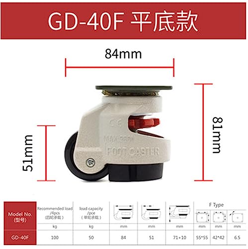 Roulettes de réglage GD-40F support plat pour distributeur automatique