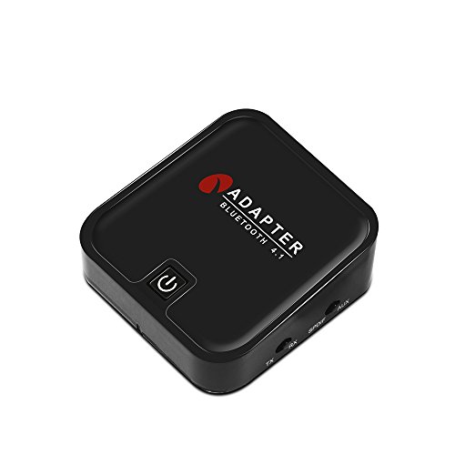 Baile [Upgrade Version] AptX Low Latency Audio Bluetooth Transmitter Receiver 2 in 1 with 3.5mm AUX Adapter, for TV Home Car Stereo System Wireless Transmitter Receiver
