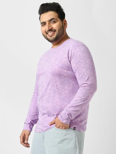 Image of Urbano Plus Men's Printed Full Sleeve Regular Fit Cotton T-Shirt