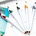 12Pcs Ballpoint Pen Office Signing Pen Retractable Ballpoint Pen Refillable Write Smoohtly Business Pen