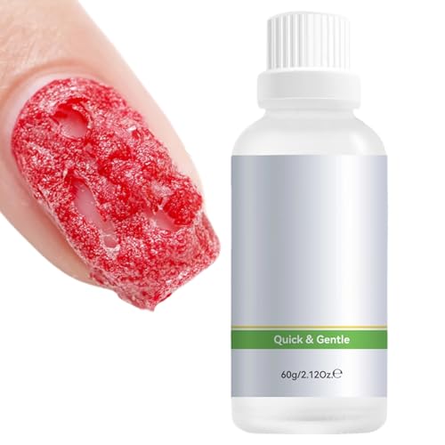 Quitaesmaltes de Gel | Eliminador de Pegamento para Uñas Acrílicas de 60 ml,Solución de Limpieza para Manicura Cuidado en Salón Hogar Viaje Mujeres Niñas Mamás