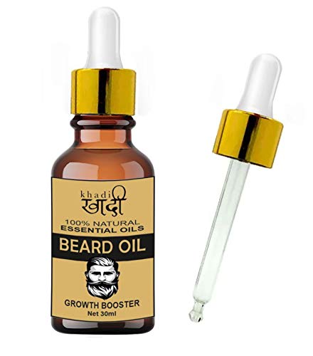 Khadi Beard Oil For Style Your Beard Easier - Fight AcneGet Rid of the Dreaded Beard Itch - Fights Beard Dandruff - Treat Patchy Beards - (BEARD OIL, 30 ML)