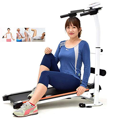 Image of Treadmill,Folding Treadmills for Home with Incline, Mechanical Foldable Walking Machine Home Fitness Equipment Sports Equipment Aerobic Equipment (Red)