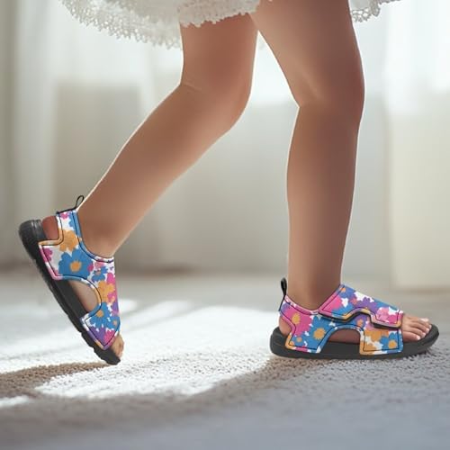 Girls Summer Sandals Size 4 Big Kids Water Shoes Open Toe Sports Sandals Slippers Adjustable Straps Outdoor Hiking4