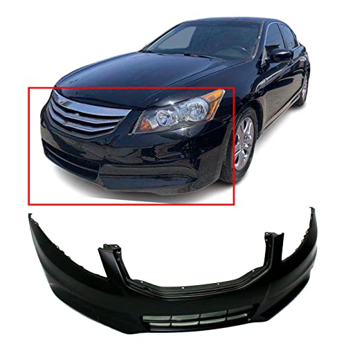 FitParts Compatible with Front Bumper Cover Fascia 2011-2012 Honda Accord Sedan EX-L EX LX-P LX SE Sedan 11-12. New Primed Without Sensor Holes. HO1000278 04711TA0A91ZZ