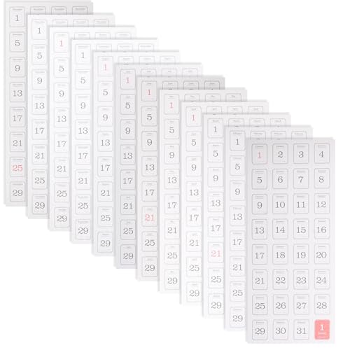 PATKAW 365���f�C���[�C���f�b�N�X�X�e�b�J�[�Z�b�g �S���J�����_�[�X�e�b�J�[ �w�Z �I�t�B�X�p�������v�����i�[�^�u �F�����\�Ȗ��N�M