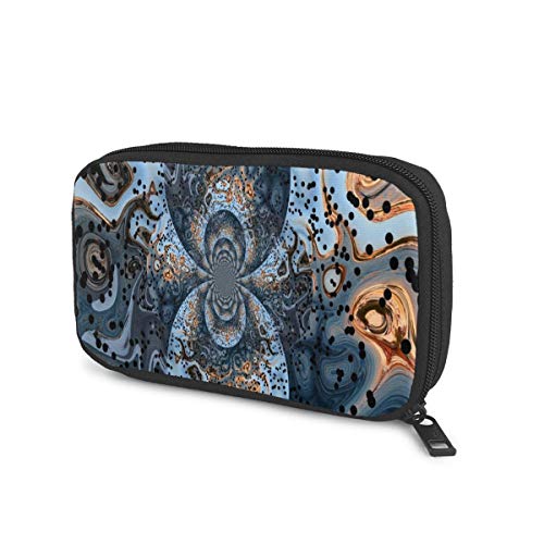 Electronic Organizer Beautiful Abstract Surreality Pattern Kaleidoscope Travel Universal Cable Organizer Electronics Accessories Cases Gadgets Bag Cord Storage Bag for Cable,Charger,Phone,USB,SD Card