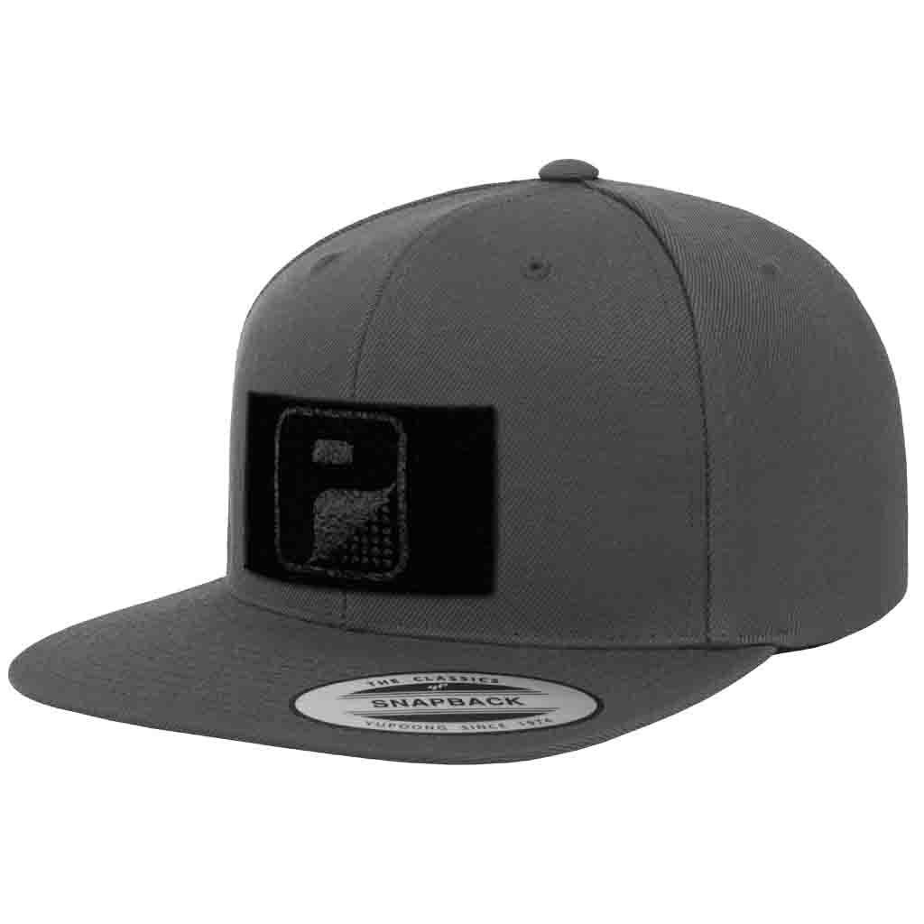 Pull Patch Flat Bill Premium Snapback Hat Baseball Tactical Cap | 2x3 in Loop Surface to Attach Patches