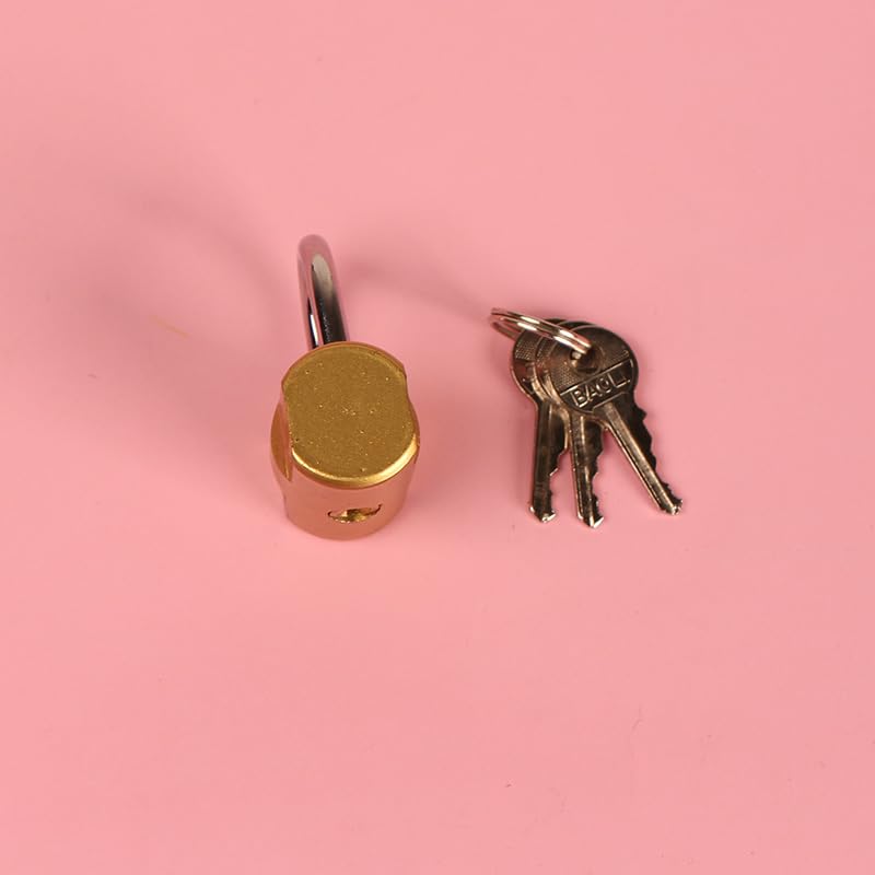Image of 2pcs Heavy-Duty Metal Padlocks, Anti-Theft Hammer-Resistant Keyed Locks with Spring Mechanism
