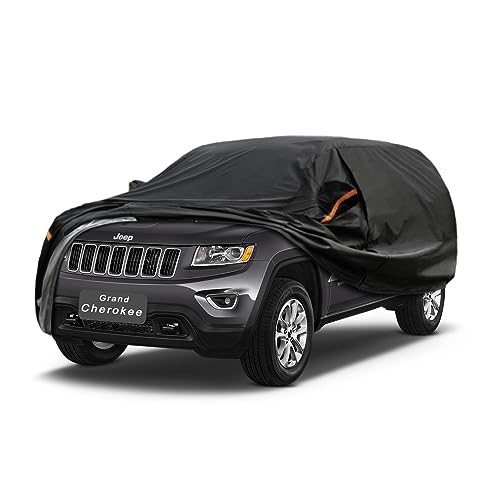 Image of GUNHYI 7 Layer SUV Car Cover Custom Fit Jeep Grand Cherokee (2010-2025) Waterproof All Weather, Heavy Duty Outdoor Snow Sun Rain Uv Protection (Ships from US Warehouse, Delivery 3-8 Days)