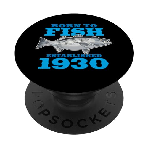 92 Años: Pesca Pescador 1930 92 Cumpleaños PopSockets PopGrip Intercambiable