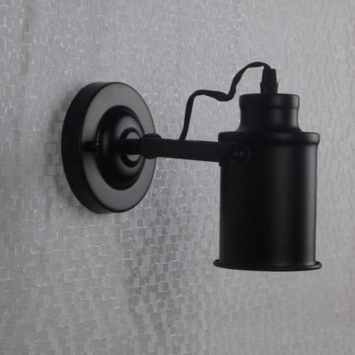 Lámpara de pared pequeña industrial para solucionar la falta de luz de noche en dormitorios