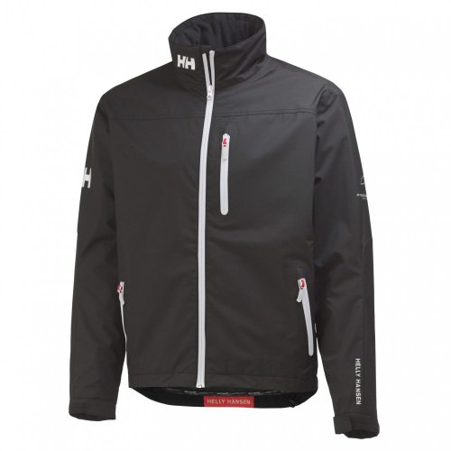 Image of Helly-Hansen mens Crew Midlayer Fleece Lined Waterproof Windproof Rain Jacket