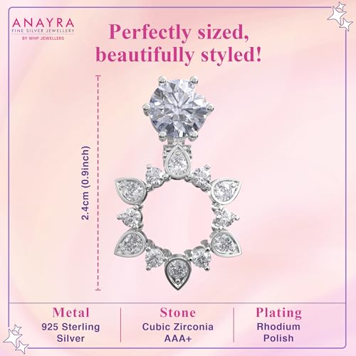 Image of 925 Sterling Silver Stud Earrings for Women | Cubic Zirconia Solitaire Ear Studs | Lightweight Hypoallergenic Anti-Tarnish Daily Wear Jewellery | Gift for Girls, Wife, Girlfriend, Mother, Sister | Birthday, Anniversary, Rakhi