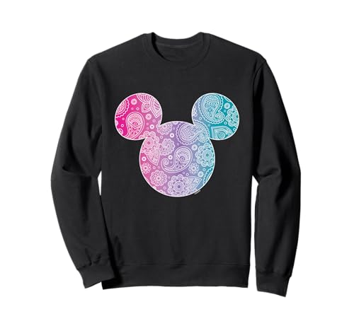 Sweatshirt Mickey Mouse Bandana Gradient en coton confortable pour adulte