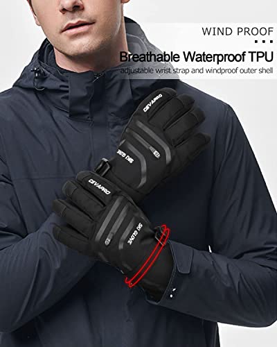 Cevapro Winter Gloves Snow Ski Gloves For Men Women Cold Weather, 3M Insulated Mens Womens Waterproof Gloves, -40℉ Touchscreen Skiing Snowboard Gloves #TOP7