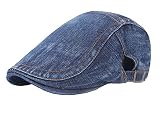 Maxpetus Denim Women's Berets, Newsboy Hats, Chauffeur Hats (Dark Blue)