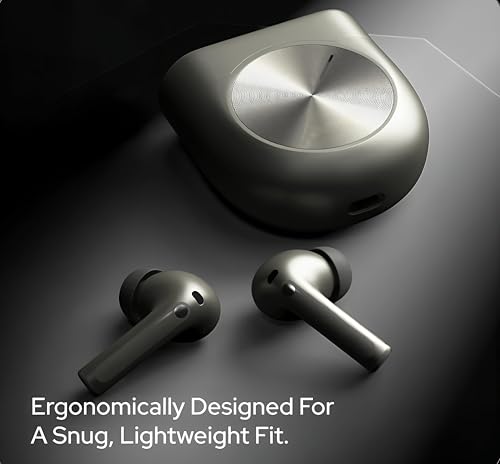 Image of Wireless Earbuds with 25dB ANC | 36-Hour Playback | Individual Rear Cavity Design | Bluetooth 5.0 | (Peace) (Golden)