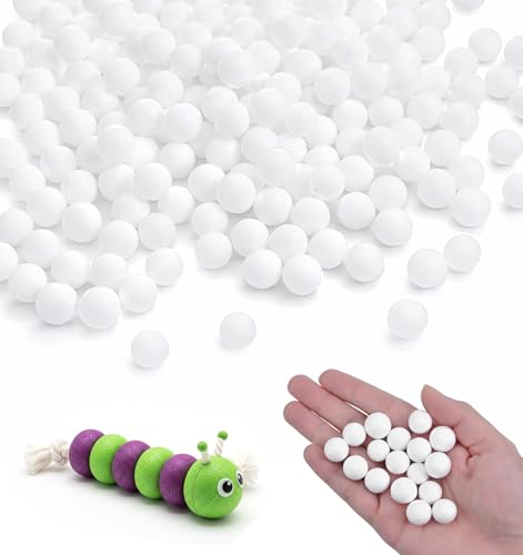 200 Pcs Polystyrene Balls 0.6 Inch White Round Foam Balls Smooth Lightweight Polystyrene Spheres for DIY Crafts Wedding Decoration Art Projects