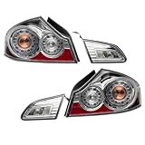 Performance Rear Taillights Pair Set Compatible with 2015 Infinity Q40 2011-2012 G25...