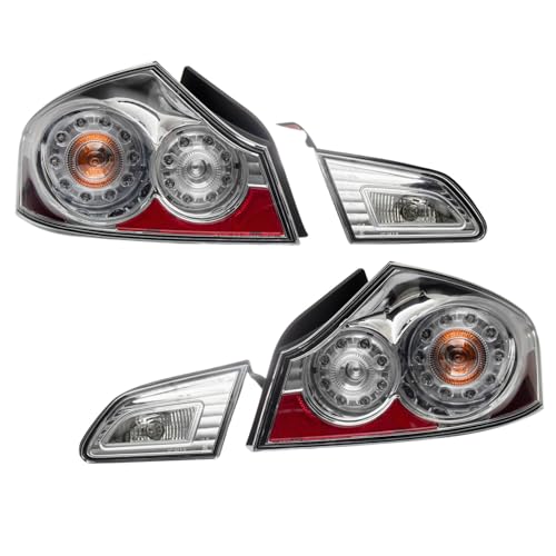 Performance Rear Taillights Pair Set Compatible with 2015 Infinity Q40 2011-2012 G25 2009-2013 G37 2007-2008 G35 IN2800118 IN2801118 26550JK60D 26555JK60D