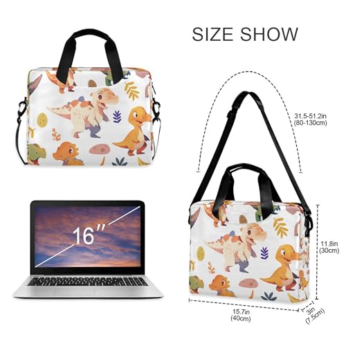 Funda Maletín Para Laptop Diseño Dinosaurio 13-15.6 Pulg miniatura 4