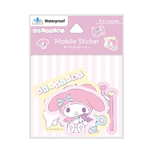 Sticker mobile My Melody Sanrio SANG-305mm autocollant relief