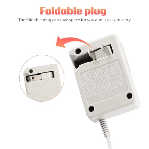 Image of Xahpower 3DS Charger, AC Adapter for Nintendo 3DS / 3DS XL /NEW 3DS /NEW 3DS XL /2DS /2DS XL /NEW 2DS /NEW 2DS XL /DSi /DSi XL, Wall Travel Charger Power Cord Charging Cable 100-240V