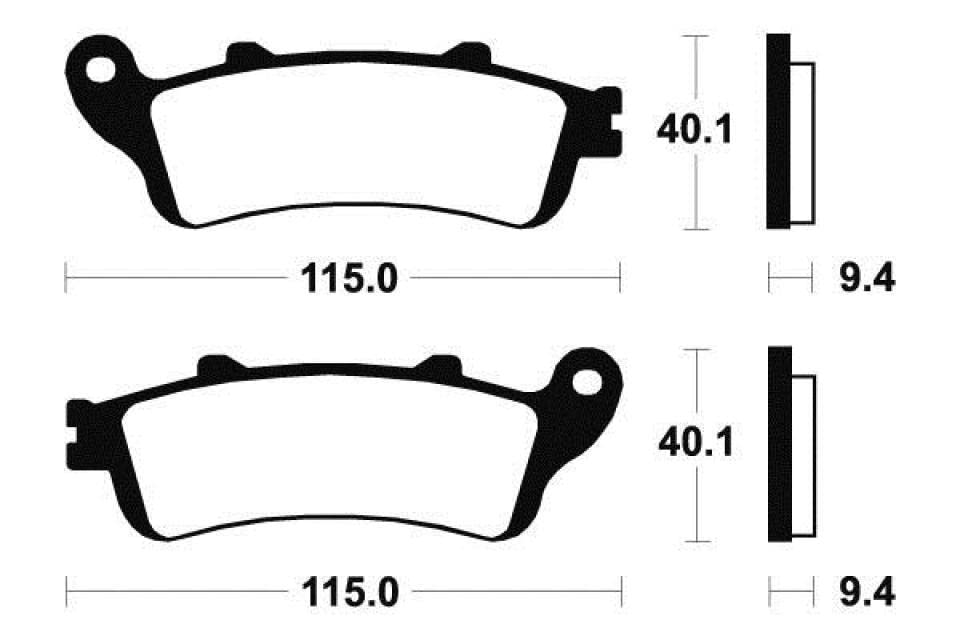 Plaquette de frein Tecnium Honda 1300 CTX résout les sifflements ME222 AR